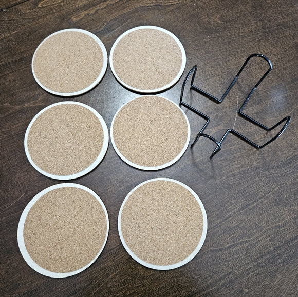 Set of 6 vintage diamond coasters, in bright cheery colors - Picture 4 of 5